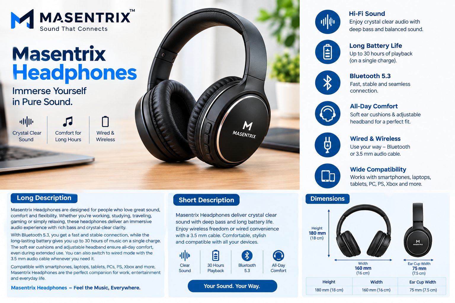 Masentrix Headphones - Image 3